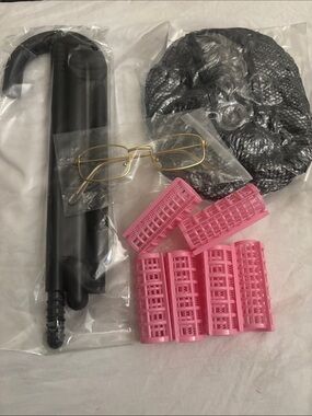 Runpon Old lady wig cosplay set.